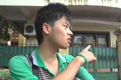 Nhân chứng kể lại sự việc. (Ảnh: Phan Hải Tùng Lâm/Vietnam+)