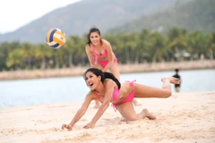 Pha vào bóng của thí sinh Nguyễn Thị Loan. (Ảnh: Ban tổ chức cung cấp)