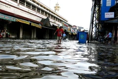 Phú Yên: Triều cường xâm thực sát nhà dân, tuyến kè biển sụt lún 