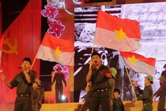 Một tiết mục trong chương trình. (Ảnh: Hoàng Anh Tuấn/Vietnam+)