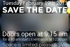 Giấy mời của HTC cho sự kiện ra mắt ngày 19/2. 