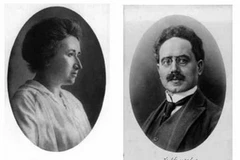 Hai nhà cách mạng vĩ đại của Đức Rosa Luxemburg và Karl Liebknecht. (Nguồn: the100.ru)