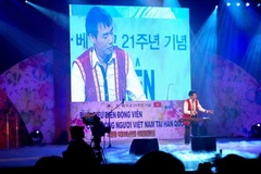 Một tiết mục trong đêm diễn. (Ảnh: Việt Cường-Phạm Duy/Vietnam+)