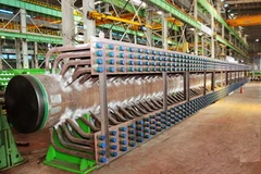 Một header của nồi hơi đang được chế tạo tại nhà máy Boiler Doosan. (Nguồn: doosan.com) 