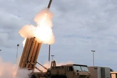 Hệ thống phòng thủ tên lửa tầm cao THAAD trên đảo Guam. (Nguồn: AFP/TTXVN) 