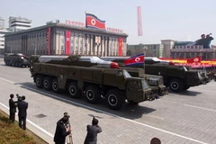 Tên lửa Musudan của Triều Tiên. (Nguồn: Yonhap/ TTXVN)