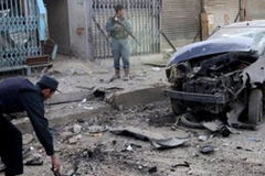 Hiện trường vụ đánh bom. (Ảnh: AFP)