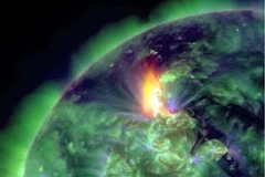 Hình ảnh một cơn bão Mặt Trời. (Nguồn: khoahoc.com.vn)