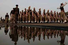 Diễn tập chuẩn bị cho Ngày Cộng hòa. (Ảnh: PTI)