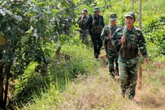 Sắc xuân với những người lính biên phòng Huổi Luông