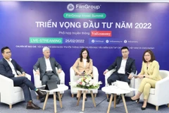 Tọa đàm: "Triển vọng đầu tư 2022 – FiinGroup Invest Summit," ngày 25/2, (Ảnh: CTV/Vietnam+)