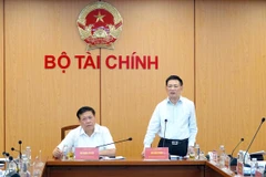 Bộ Tài chính làm việc với Bộ Y tế và các đơn vị trực thuộc, Bảo hiểm Xã hội Việt Nam, một số bệnh viện Trung ương và địa phương, chiều ngày 6/7. (Ảnh: Vietnam+)