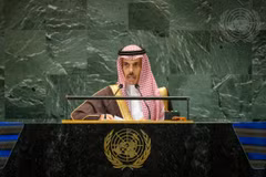 Ngoại trưởng Saudi Arabia, Hoàng tử Faisal bin Farhan. (Nguồn: UN Media)