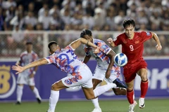 Tuyển Việt Nam cần phải vượt qua Philippines tại Mỹ Đình. (Ảnh: Hoàng Linh/TTXVN)