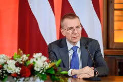 Tổng thống Latvia Edgars Rinkevics. (Ảnh: AFP/TTXVN)