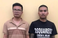 Hai đối tượng bị bắt giữ. (TTXVN phát)