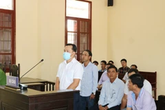 Các bị cáo tại phiên tòa. (Ảnh: Chanh Đa/TTXVN)