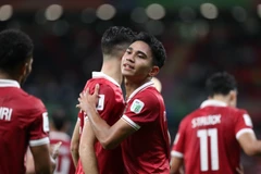 Indonesia sẽ phải đối mặt với thử thách mang tên Australia ở vòng 1/8 Asian Cup 2023. (Ảnh: Hoàng Linh/TTXVN)