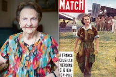 Trang đầu tạp chí Paris Match đăng tải hình ảnh nữ y tá hàng không Geneviève de Galard được trả tự do, trở về từ chiến dịch Điện Biên Phủ.