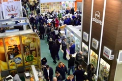 Một góc triển lãm Thực phẩm, đồ uống và nguyên liệu thực phẩm quốc tế lần thứ 31 tại Moskva. (Nguồn: tvr)