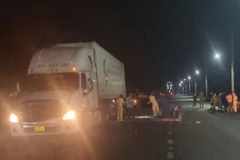 Hiện trường vụ tai nạn. (Ảnh: Đậu Tất Thành/TTXVN)