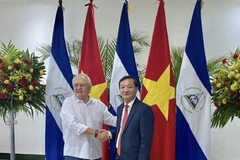 Ông Nguyễn Minh Tâm, Phó trưởng ban Đối ngoại Trung ương gặp Chủ tịch Quốc hội Gustavo Porras. (Nguồn: Báo Quân đội Nhân dân)