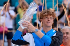 Jannik Sinner vô địch Miami Open 2024. (Nguồn: AP)