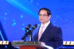 Thủ tướng Phạm Minh Chính phát biểu tại Hội nghị công bố Quy hoạch và Xúc tiến đầu tư tỉnh Bắc Ninh năm 2024. (Ảnh: Dương Giang/TTXVN)