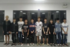 Các đối tượng bị bắt giữ. (Ảnh TTXVN phát)