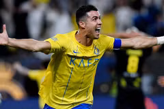 Ronaldo thăng hoa trong ngày Saudi Pro League hạ màn. (Nguồn: Getty Images)