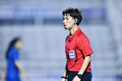 Trọng tài Lê Thị Ly. (Ảnh: VFF)