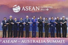 Thủ tướng Phạm Minh Chính và các Trưởng đoàn dự Hội nghị Cấp cao ASEAN-Australia lần thứ 3 chụp ảnh chung. (Ảnh: Dương Giang-TTXVN)