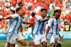 Olympic Argentina sẽ phải quyết đấu Olympic Ukraine để tranh vé đi tiếp. (Nguồn: Reuters)