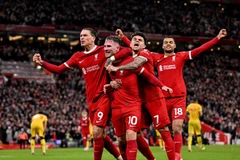 Liverpool trở lại ngôi đầu Premier League. (Nguồn: Getty Images)