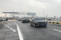 Thông xe nút giao đường tỉnh 392 tỉnh Hải Dương với cao tốc Hà Nội – Hải Phòng. (Ảnh: Tiến Vĩnh/TTXVN)