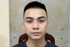 Đối tượng Hoàng Minh Hào (SN 2004, HKTT tại thị trấn Kép, huyện Lạng Giang, tỉnh Bắc Giang). (Ảnh: TTXVN phát)