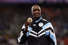 Letsile Tebogo giành HCV lịch sử tại Olympic Paris. (Nguồn: Getty Images)