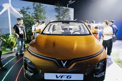 Các đại lý sẽ bắt đầu kinh doanh mẫu VF 8, tiếp sau đó là VF 6, VF 7 và VF 9 ngay khi các mẫu xe này ra mắt tại thị trường Mỹ. (Ảnh: Trần Việt/TTXVN)