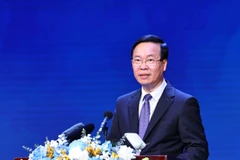 Chủ tịch nước Võ Văn Thưởng phát biểu tại Chương trình Tôn vinh Thầy thuốc Việt Nam và trao giải cuộc thi viết “Sự hy sinh thầm lặng” lần thứ 6. (Ảnh: Thống Nhất/TTXVN)