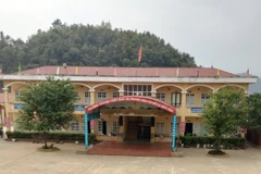 Một góc Trường phổ thông dân tộc bán trú Tiểu học và Trung học La Pán Tẩn.