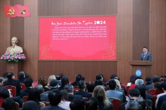 Chủ tịch Liên hiệp các tổ chức hữu nghị Việt Nam Phan Anh Sơn phát biểu. (Ảnh: An Đăng/TTXVN)