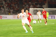 Tuyển Việt Nam bại trận tại Bung Karno. (Ảnh: Vietnam+)