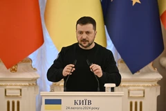 Tổng thống Ukraine Volodymyr Zelensky. (Ảnh: AFP/TTXVN)