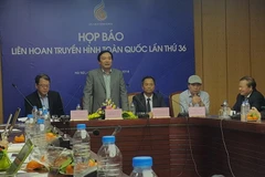 Quang cảnh buổi họp báo. (Ảnh: Trần Khôi/Vietnam+)