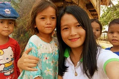 Nữ tình nguyện viên Đặng Thị Thu Hương bị nạn khi đang đi tình nguyện giúp nhân dân vùng lũ. (Nguồn: Facebook)