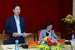 Ông Võ Văn Thưởng phát biểu tại buổi làm việc. (Ảnh: Thế Duyệt/TTXVN)