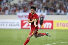 Cầu thủ Công Vinh. (Nguồn: TTXVN)