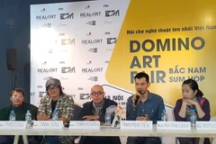 Quang cảnh buổi họp báo. (Ảnh: Khôi Bình/Vietnam+)