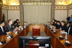 Quang cảnh buổi tiếp. (Ảnh: Thanh Vũ/TTXVN)