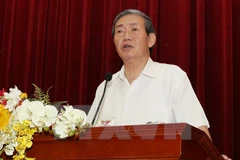 Ông Đinh Thế Huynh, Ủy viên Bộ Chính trị, Thường trực Ban Bí thư, Chủ tịch Hội đồng lý luận Trung ương nhiệm kỳ 2016-2021. (Ảnh:Trí Dũng/TTXVN)